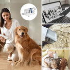 Pet Grooming Vacuum Kit – Low-Noise Suction with 5 Grooming Attachments & 2.3L Dust Bin for Dogs & Cats