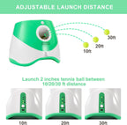 Automatic Dog Ball Launcher – Interactive Pet Toy with 12 Balls & Adjustable Throw Distance (10–30FT)