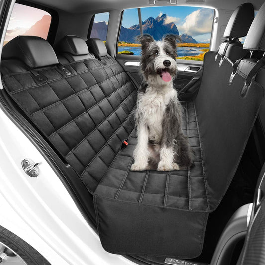 Hopidogie 4-in-1 Dog Car Seat Cover – Waterproof, Nonslip & Scratchproof Hammock, Bench Seat, Boot & Picnic Mat