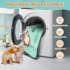 4-Pack Washable Dog Pee Pads – 35×22in Reusable, Leak-Resistant Puppy Training Mats with Non-Slip Backing (Blue)