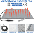 Heated Cat House with Smart Thermostat – Waterproof Foldable Pet Shelter & Heated Pad for Indoor/Outdoor Use