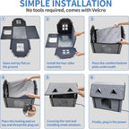 Heated Cat House with Smart Thermostat – Waterproof Foldable Pet Shelter & Heated Pad for Indoor/Outdoor Use