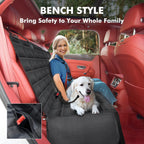 Hopidogie 4-in-1 Dog Car Seat Cover – Waterproof, Nonslip & Scratchproof Hammock, Bench Seat, Boot & Picnic Mat