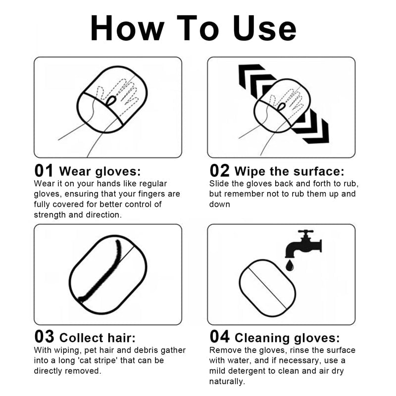 Pet Grooming & Deshedding Glove – Gentle Hair Removal for Dogs & Cats with Adjustable Fit & Easy-Clean Design