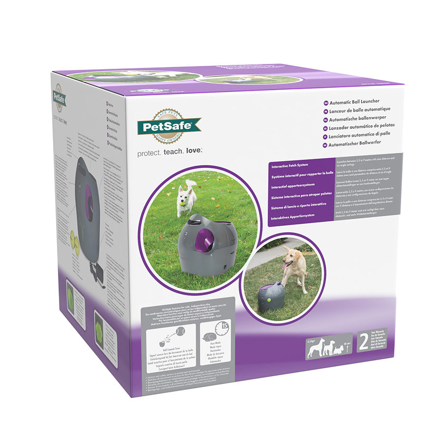 PetSafe Automatic Dog Ball Launcher – Interactive Tennis Ball Thrower for Indoor & Outdoor Play